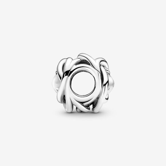 Pandora April Clear Eternity Circle Charm - Picture 3 of 5